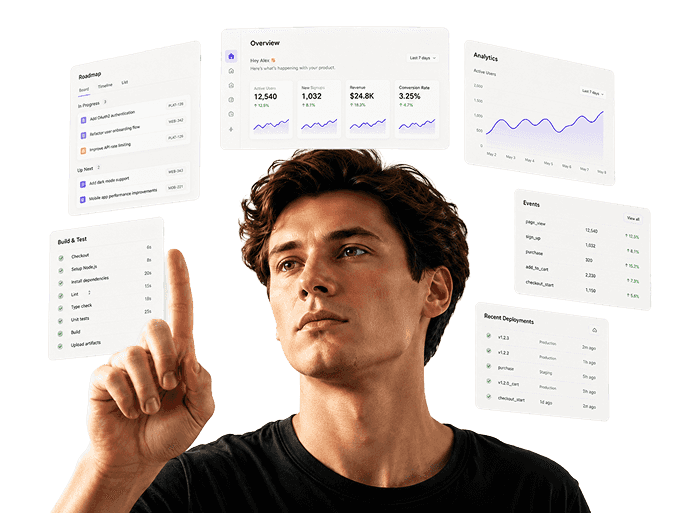 Professional reviewing automation dashboard interfaces