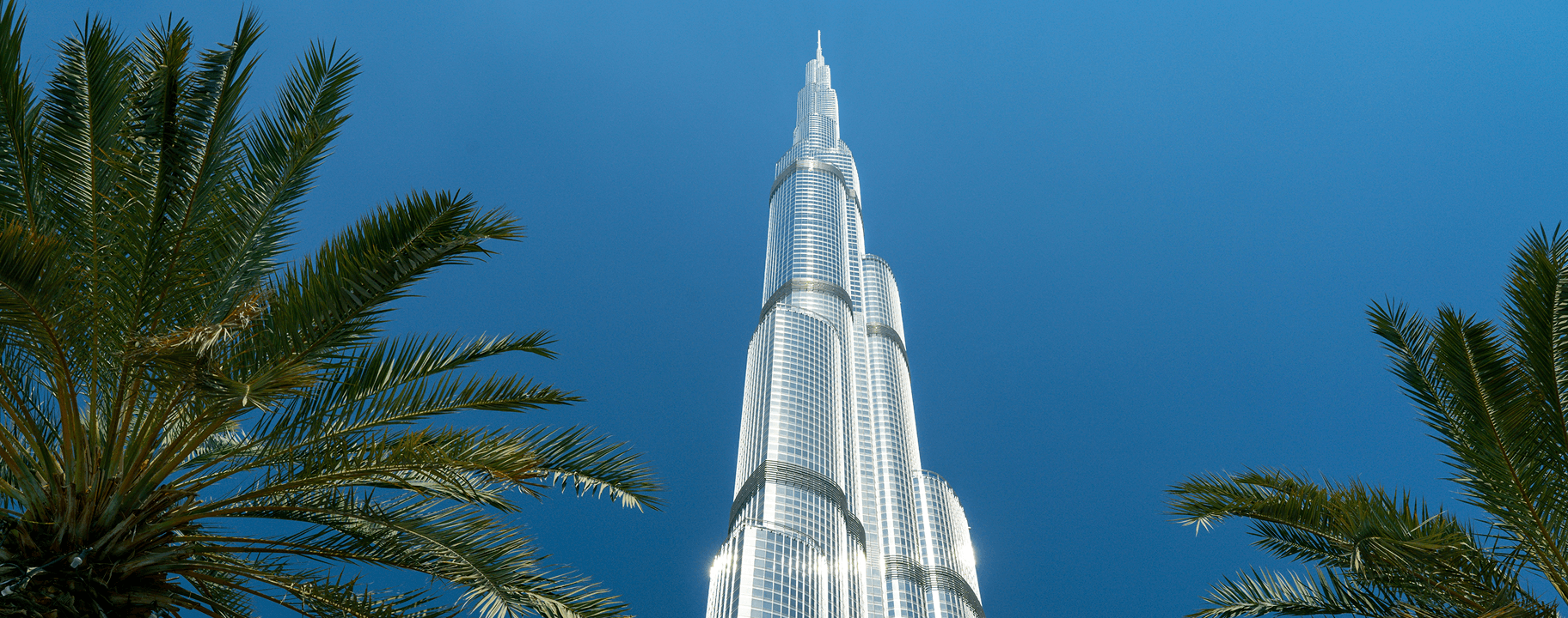 Burj Khalifa aerial view
