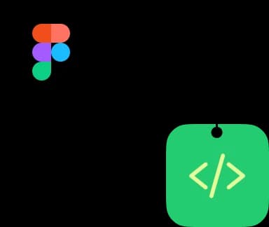 Figma design handoff flowing into live browser code