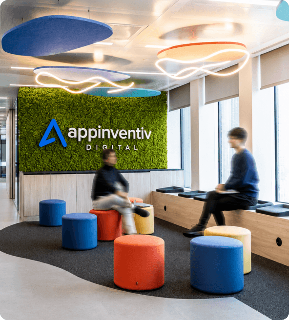 Appinventiv Digital — SEO strategy professional with sticky notes