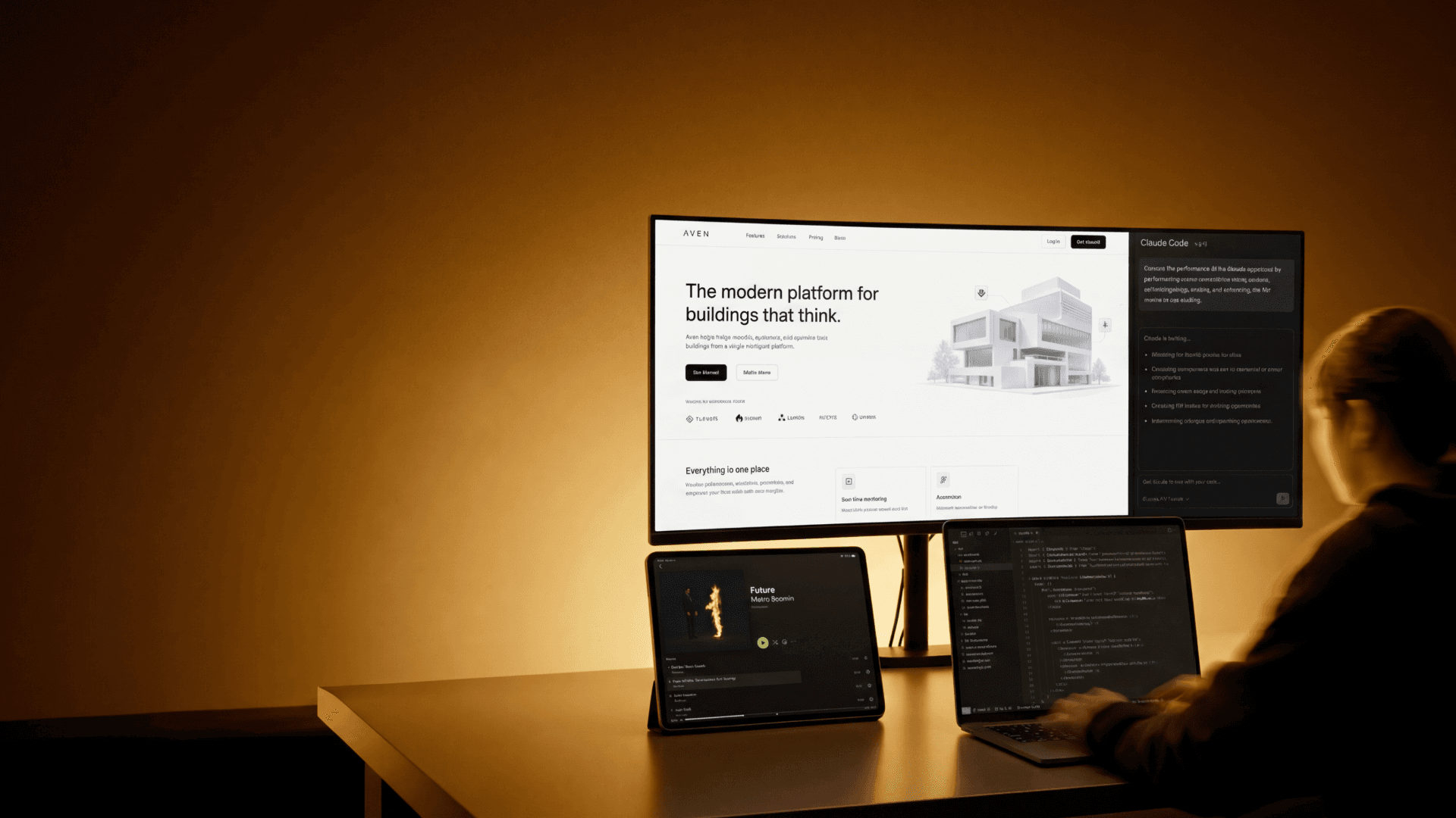 Web development hero